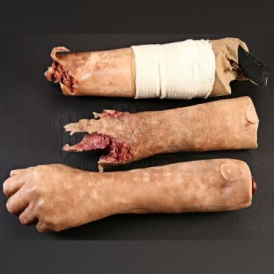 Set of Three VFX Grenade Damaged Forearm Prosthetics