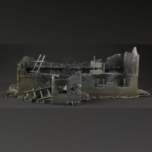 Battle Damaged Saw Mill Model