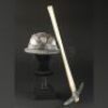Miner Helmet and Pickaxe Lot