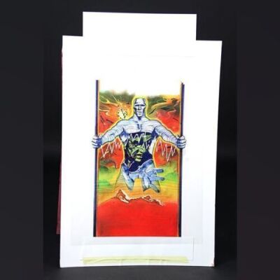 THE REVENGE OF FRANKENSTEIN (1958) - Hand-Drawn Vic Fair VHS & DVD Release Artwork