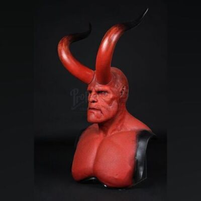 HELLBOY (2004) - Hellboy (Ron Perlman) Facial Appliance, Horns & Lifecast
