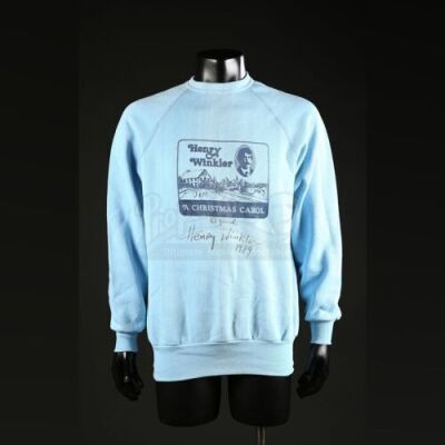 AN AMERICAN CHRISTMAS CAROL (1979) - Henry Winkler Signed Crew Sweatshirt