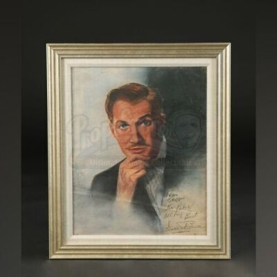 UNKNOWN PRODUCTION - Signed Vincent Price Hand-Drawn Portrait by Peter Driben