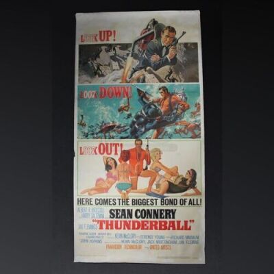 THUNDERBALL (1965) - US Three-Sheet Poster