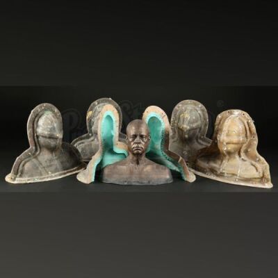 THE CURIOUS CASE OF BENJAMIN BUTTON (2008) - Benjamin Button (Brad Pitt) Reference Bust and Five Head Molds