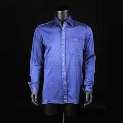 FOR YOUR EYES ONLY (1981) - James Bond's (Roger Moore) Dark Blue Shirt