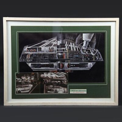 MOONRAKER (1979) - Signed Drax Space Station Printed Art & Set Photos