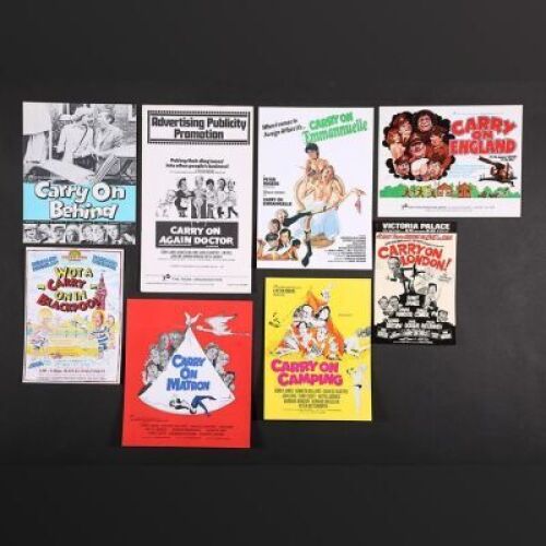 Lot #36 - CARRY ON: VARIOUS PRODUCTIONS (1969-92) - Eight UK Synopses etc 1969-92