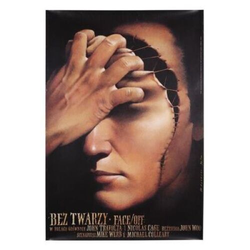 Lot #88 - FACE/OFF (1997) - Autographed Polish Poster 2001
