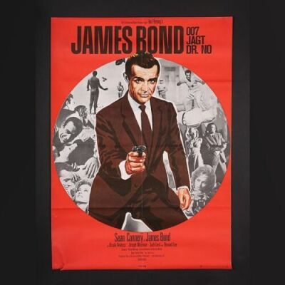 Lot #135 - JAMES BOND: VARIOUS PRODUCTIONS (1962-67) - Three German A1 Posters 1970s-80s Re-Releases