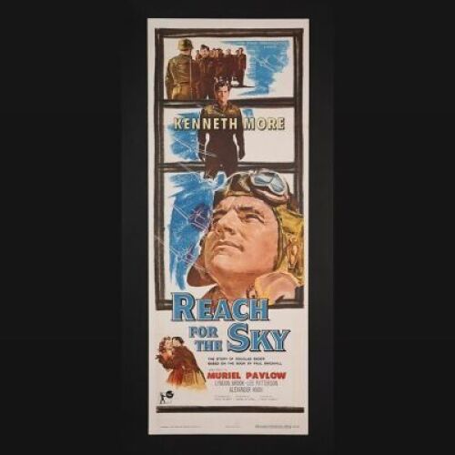 Lot #344 - REACH FOR THE SKY (1956) THE TAKING OF PELHAM ONE TWO THREE (1974) AND ESCAPE TO VICTORY (1981) - Three US Insert Posters 1956-81