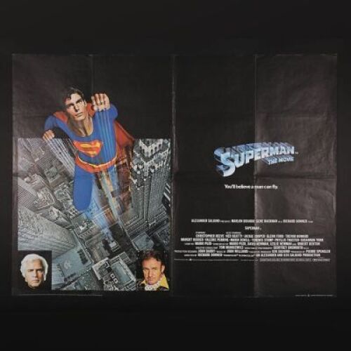 Lot #365 - SUPERMAN (1978) - UK Quad Poster 1978