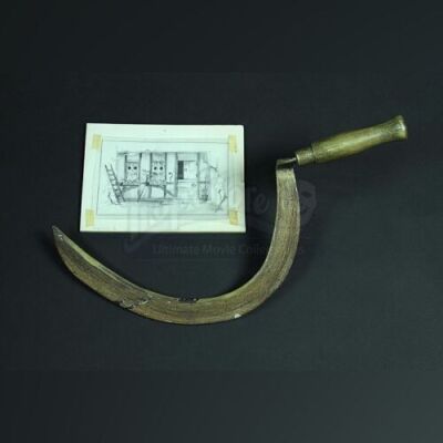 MONTY PYTHON'S THE MEANING OF LIFE (1983) - Prop Sickle & Farmhouse Artwork