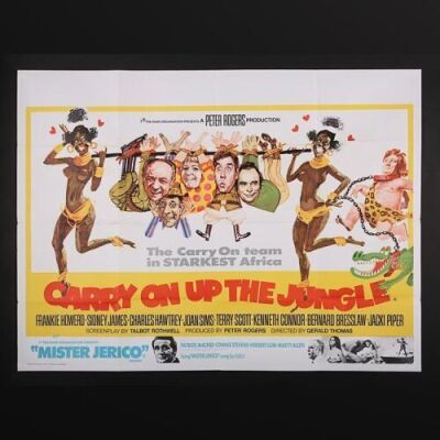 Lot #33 - CARRY ON UP THE JUNGLE (1970) - UK Quad Poster 1970