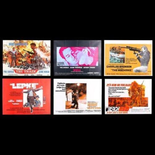 Lot #66 - VARIOUS PRODUCTIONS (1964-75) - Six UK Quad Posters 1964-75