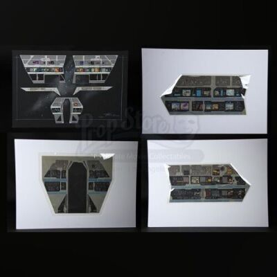 SUPERMAN (1978) - Hand-Drawn Collage & Painted Control Panel Concept Designs