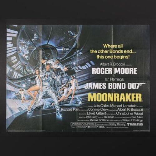 Lot #170 - JAMES BOND: MOONRAKER (1979) - UK Quad Poster 1979