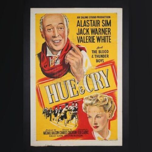 Lot #178 - HUE AND CRY (1947) - UK One-Sheet Poster 1947
