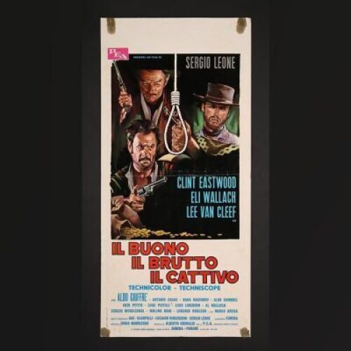 Lot #233 - THE GOOD THE BAD AND THE UGLY (1966) - Italian Locandina 1969 Re-Release