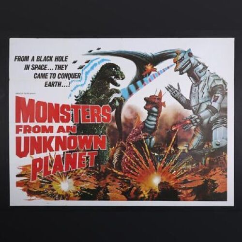 Lot #266 - MONSTERS FROM AN UNKNOWN PLANET (1975) - UK Quad Poster 1975