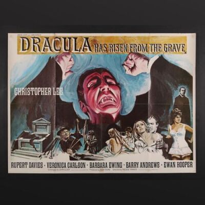 Lot #282 - DRACULA HAS RISEN FROM THE GRAVE (1968) - UK Quad Poster 1968