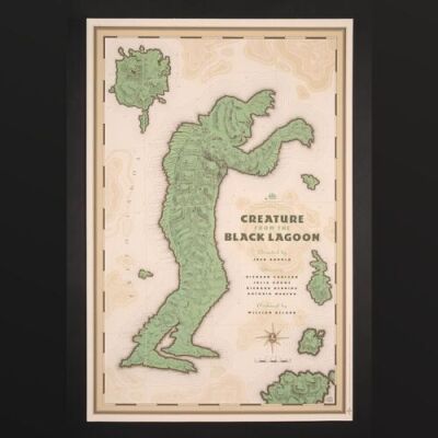 Lot #311 - THE CREATURE FROM THE BLACK LAGOON (1954) - Mondo Poster 2012