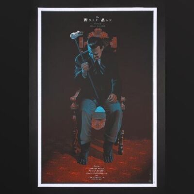 Lot #315 - THE WOLF MAN (1941) - Mondo Poster 2012