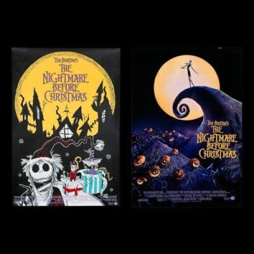 Lot #322 - THE NIGHTMARE BEFORE CHRISTMAS (1993) - Two US One-Sheet Posters 1993