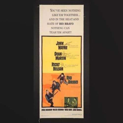 Lot #343 - RIO BRAVO (1959) - US Insert Poster 1959