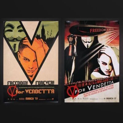 Lot #370 - V FOR VENDETTA (2006) - Two US One-Sheet Posters 2006