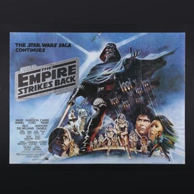 Lot #399 - STAR WARS: EPISODE V: THE EMPIRE STRIKES BACK (1980) - UK Quad Poster 1980