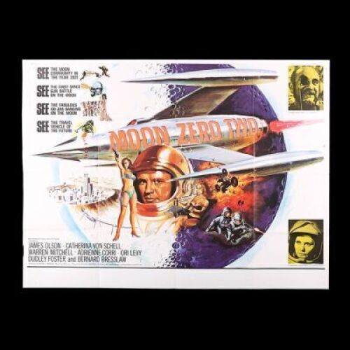 Lot #284 - MOON ZERO TWO (1969) - UK Quad "Style-A" Poster 1969