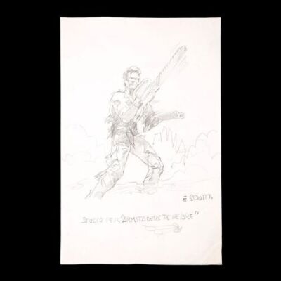 Lot #297 - ARMY OF DARKNESS (1992) - Italian Concept Poster Artwork 1992