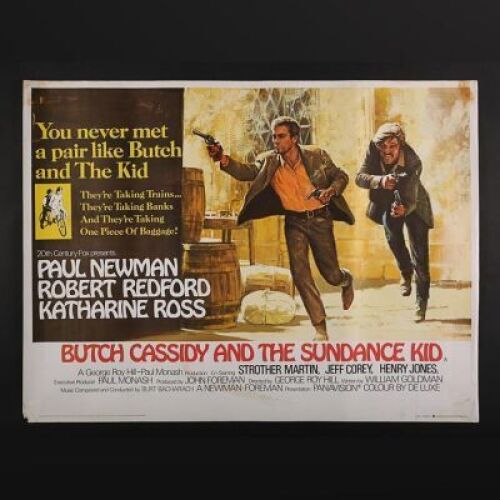 Lot #64 - BUTCH CASSIDY AND THE SUNDANCE KID (1969) - UK Quad Poster 1969