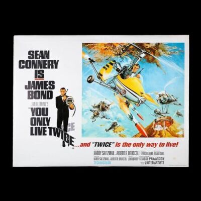 Lot #131 - JAMES BOND: YOU ONLY LIVE TWICE (1967) - UK Bus Shelter Poster 1967