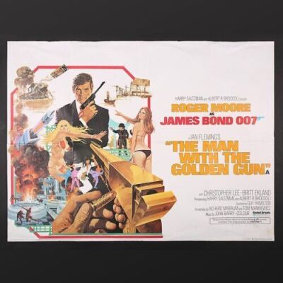 Lot #142 - JAMES BOND: THE MAN WITH THE GOLDEN GUN (1974) - UK Quad Poster 1974