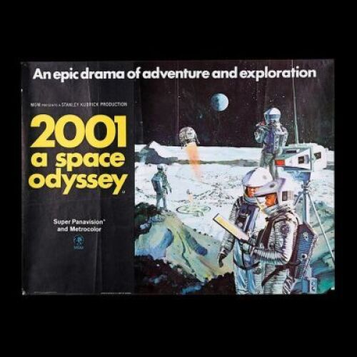 Lot #347 - 2001: A SPACE ODYSSEY (1968) - UK Quad "Style-B" Poster 1968