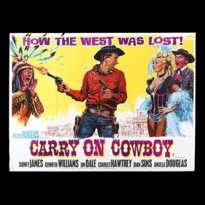 Lot #25 - CARRY ON COWBOY (1965) - UK Quad "Style-A" Poster 1965