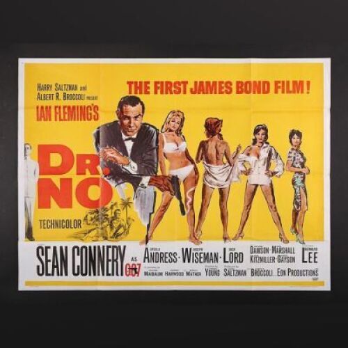 Lot #116 - JAMES BOND: DR NO (1962) - UK Quad Poster 1962