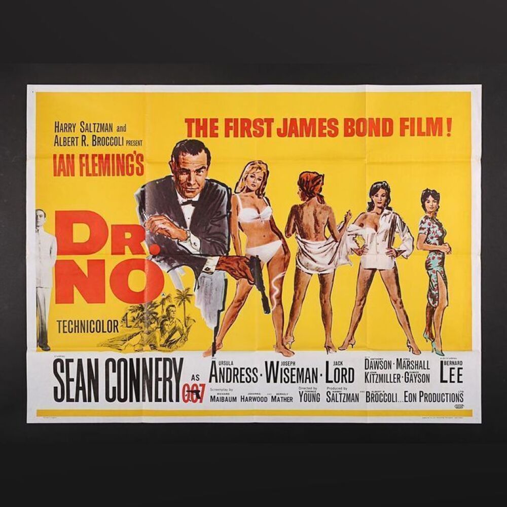 Lot #116 - JAMES BOND: DR NO (1962) - UK Quad Poster 1962