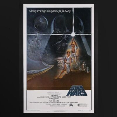 Lot #389 - STAR WARS: EPISODE IV: A NEW HOPE (1977) - US One-Sheet "Style-A International" Poster 1977