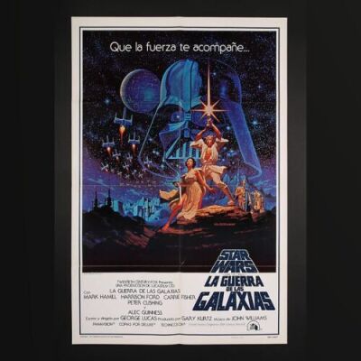 Lot #390 - STAR WARS: EPISODE IV: A NEW HOPE (1977) - US One-Sheet "Spanish Language" Poster 1977