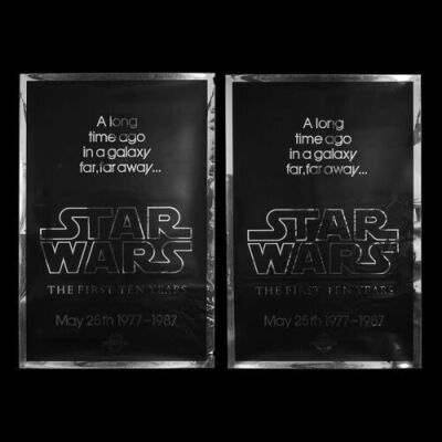 Lot #394 - STAR WARS: EPISODE IV: A NEW HOPE (1977) - Two US One-Sheet "Style-A Kilian Anniversary" Posters 1987