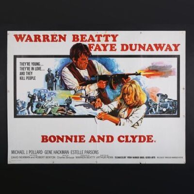 Lot #48 - BONNIE AND CLYDE (1967) - UK Quad Poster 1967