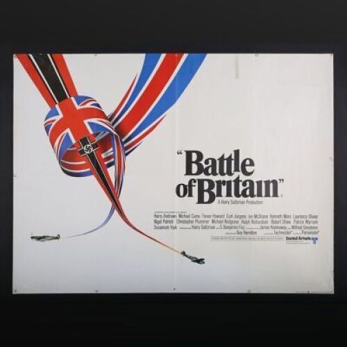 Lot #93 - BATTLE OF BRITAIN (1969) - UK Quad Poster 1969