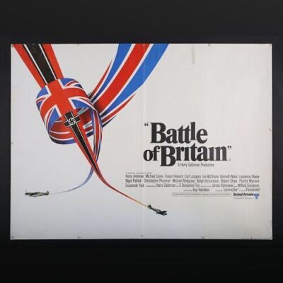 Lot #93 - BATTLE OF BRITAIN (1969) - UK Quad Poster 1969
