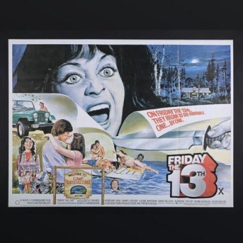 Lot #262 - FRIDAY THE 13TH (1980) - UK Quad Poster 1980