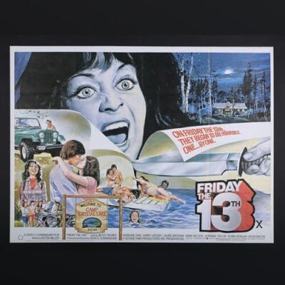 Lot #262 - FRIDAY THE 13TH (1980) - UK Quad Poster 1980