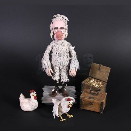 THE PIRATES! IN AN ADVENTURE WITH SCIENTISTS (2012) - Charles Darwin (David Tennant) Stop-Motion Puppet & Props