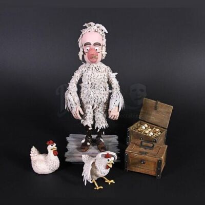 THE PIRATES! IN AN ADVENTURE WITH SCIENTISTS (2012) - Charles Darwin (David Tennant) Stop-Motion Puppet & Props